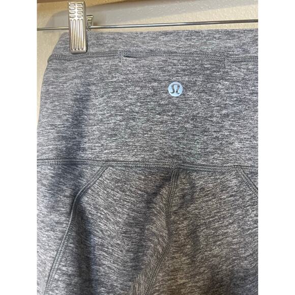 Lululemon Pure Practice High Waisted 4 Way Stretch Heather Gray Leggings Size 2 - Picture 5 of 12
